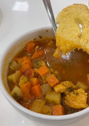 Foto de Ensopado de frango com legumes