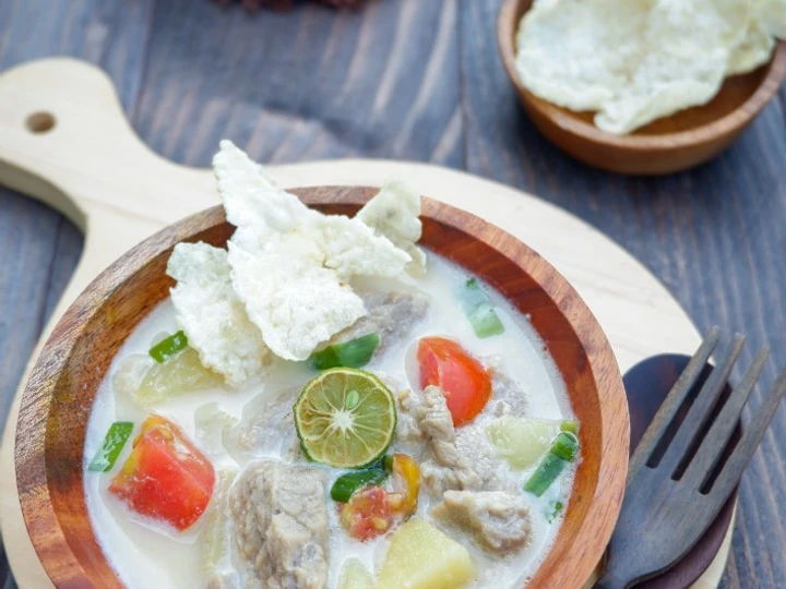 Langkah Mudah untuk Menyiapkan Resep Soto betawi daging sapi yang Bisa Manjain Lidah Anti Ribet, Lezat