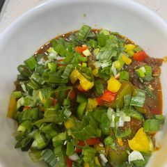 Green shimla mirch gravy A picture of Green shimla mirch gravy.