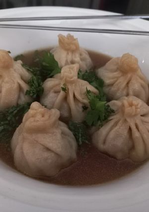 Una foto de Dumplings chinos de cerdo