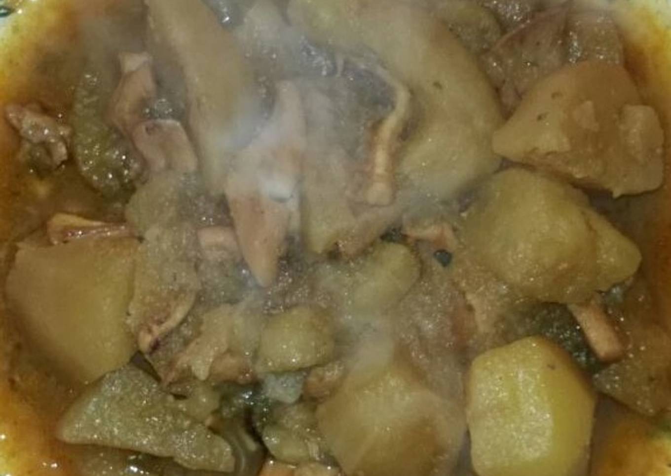 Estofado de patatas con bacalao