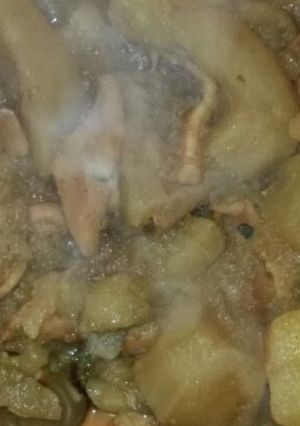 Una foto de Estofado de patatas con bacalao