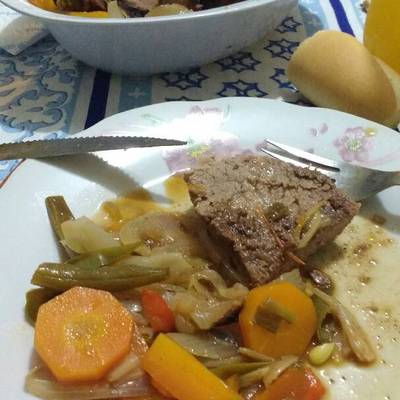 Carne al horno con verduras-Knorr Receta de Eli ?‍?- Cookpad