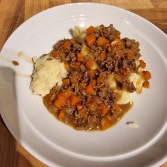 A picture of Mince and Tatties.