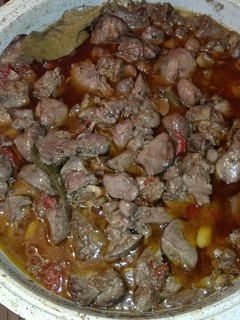 Una foto de Higadito de pollo en caldereta