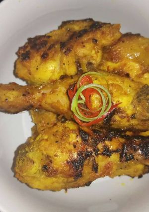 Foto resep Ayam bakar bumbu kuning pedas