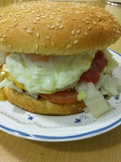 Una foto de Hamburguesa Casera