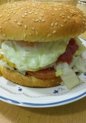 Una foto de Hamburguesa Casera