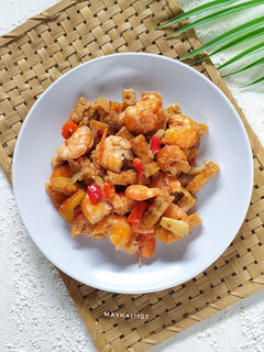 Foto resep Tumis Udang Tempe