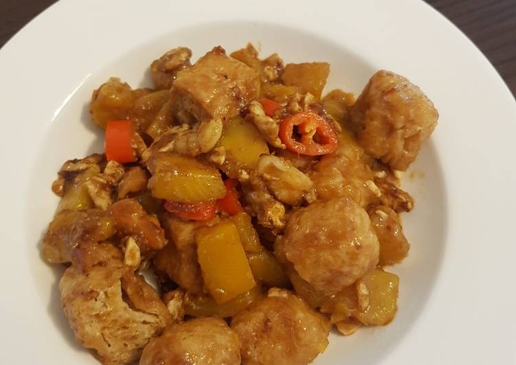 Recipe of Any-night-of-the-week Pumpkin dry tofu with salted egg