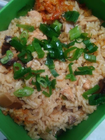 Cara Simple Membuat Resep  NASI TIM AYAM JAMUR RICE COOKER Enak Mudah Favorit Suami yang Sempurna, Bikin Ketagihan