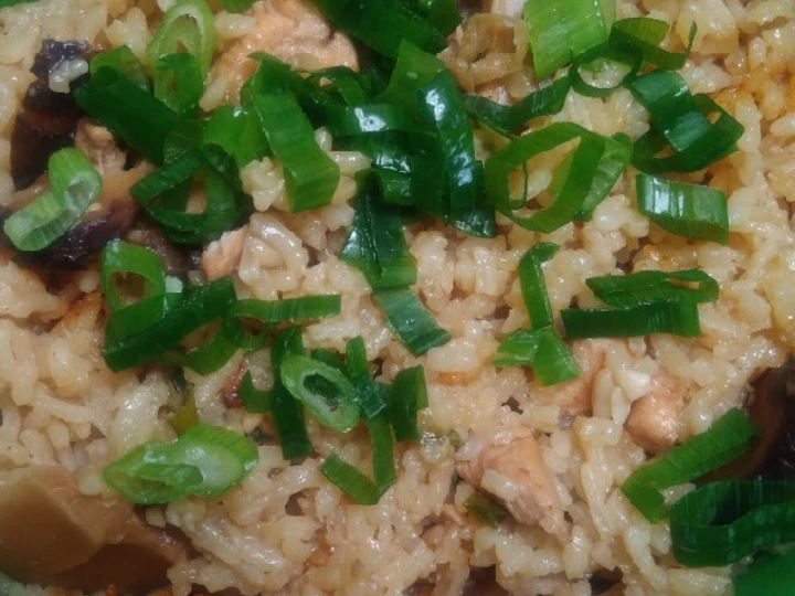 Cara Simple Membuat Resep  NASI TIM AYAM JAMUR RICE COOKER Enak Mudah Favorit Suami yang Sempurna, Bikin Ketagihan