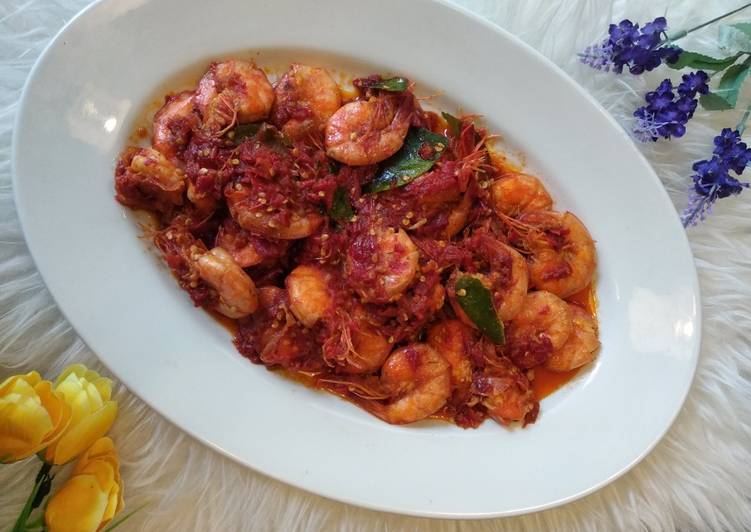 Langkah Mudah untuk Membuat Sambal Udang (khusus yang lagi malas masak silahkan dicoba) 😋 Anti Gagal