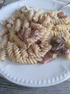 Una foto de Pasta carbonara