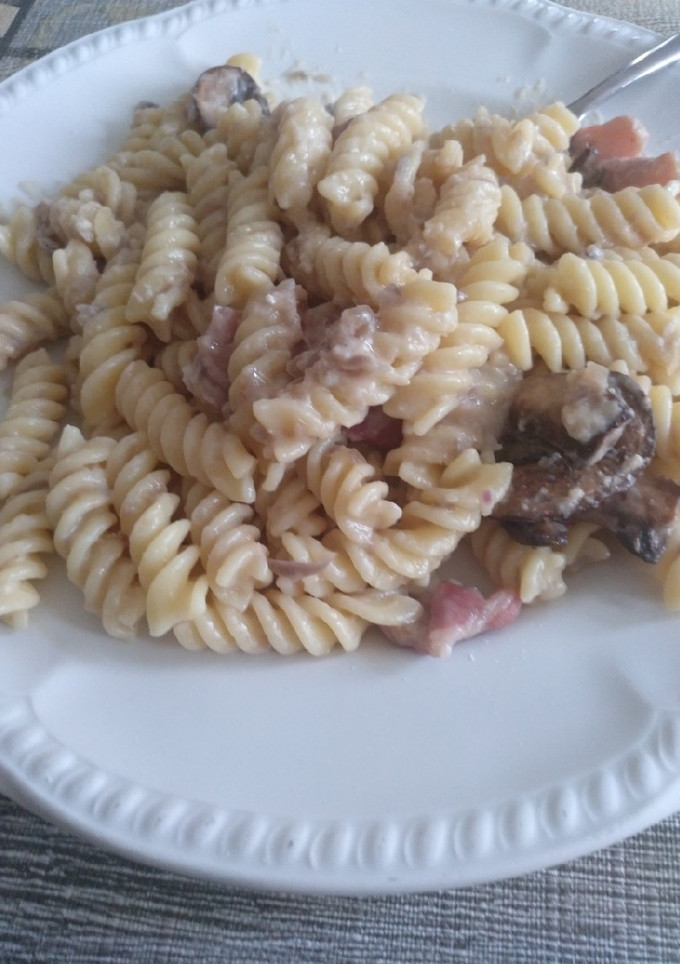 Una foto de Pasta carbonara