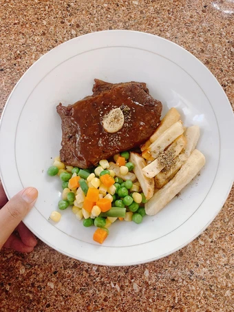 Langkah Gampang Menyiapkan Resep Sirloin Wagyu Steak with BBQ sauce yang  Bikin Ketagihan Anti Ribet, Menggugah Selera