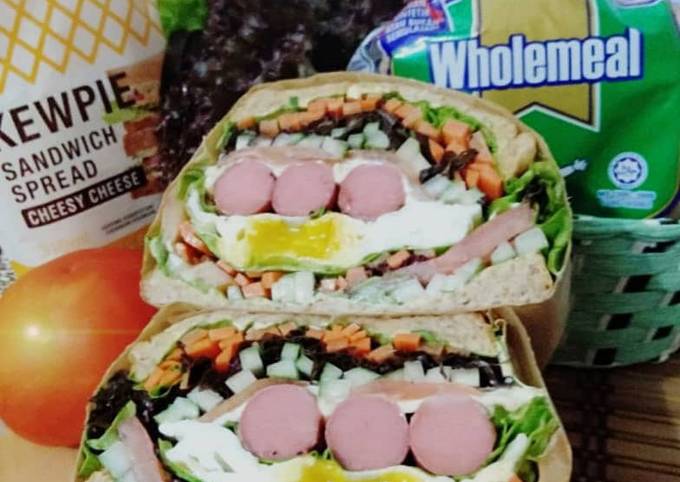 Resipi Wanpaku Sandwich Chicken Sosej Black Papper Oleh Aza Aaj - Cookpad