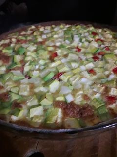 Una foto de Tortilla de zapallitos al horno