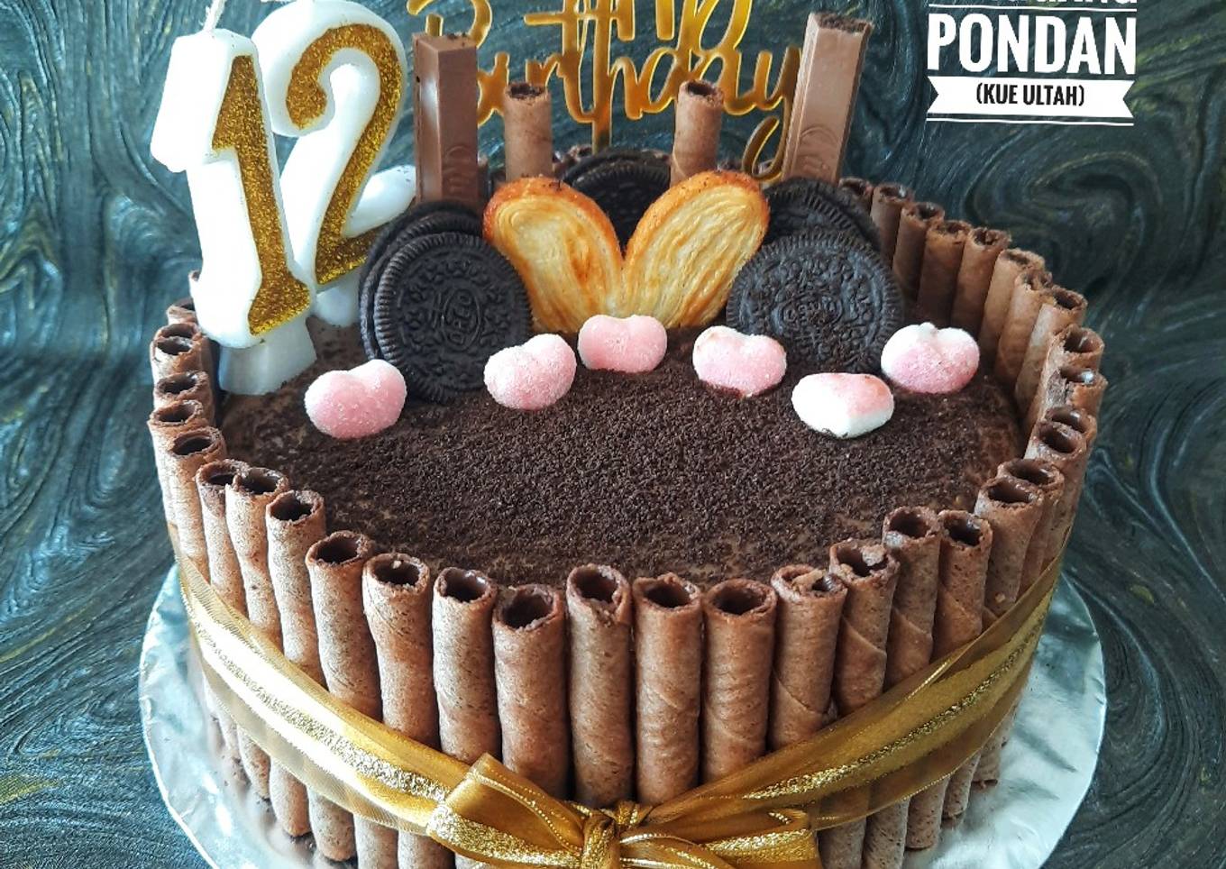 Blackforest Panggang Pondan(Kue Ultah)