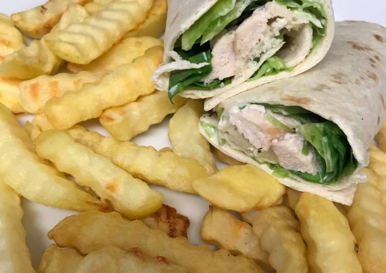 Chicken caesar wrap
