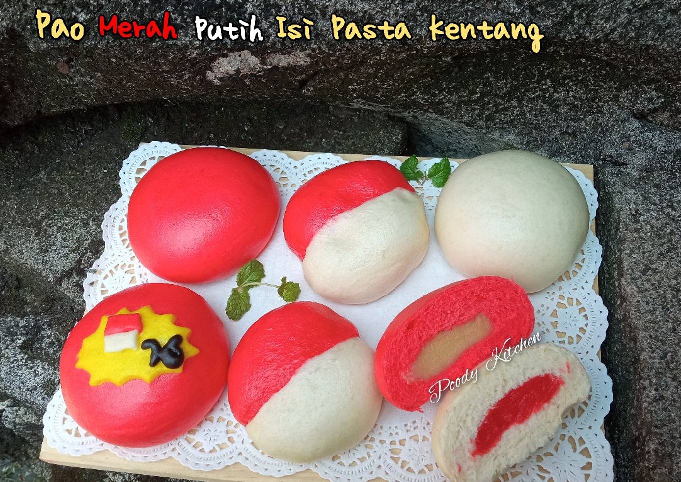 Pao Merah Putih Isi Pasta Kentang