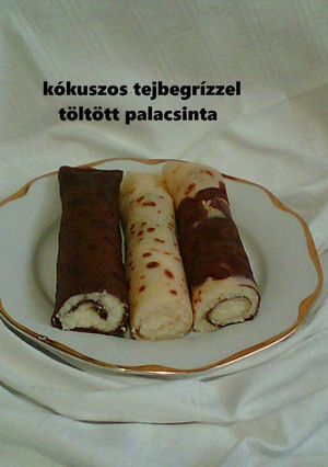 PALACSINTA kókuszos tejbegrízes töltelékkel recept fotója
