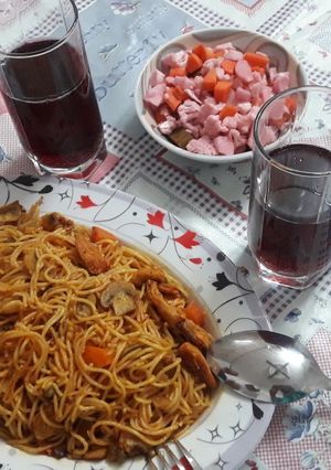 عکسی از دستور ماکارونی بدون سویا