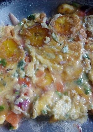 A picture of Green Banana omelette.