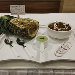 A picture of Mughlai Chaap With Pine Apple Rice.