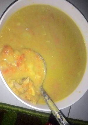 Foto resep Sup cream (ayam,wortel,makaroni,kentang)