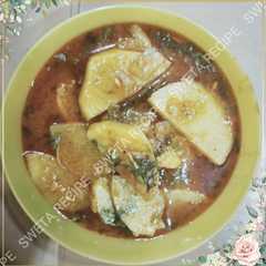 A picture of मूंगफली के खट्टे मीठे आलू (mungfali ke khatte meethe aloo recipe in Hindi).