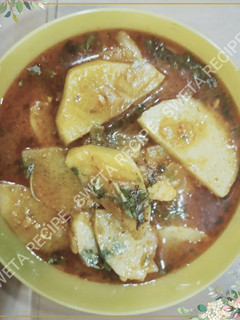 मूंगफली के खट्टे मीठे आलू (mungfali ke khatte meethe aloo recipe in Hindi) रेसिपी मुख्य फोटो