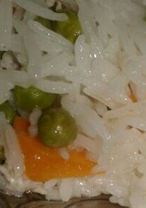 صورة لوصفة رز بالبازلاء