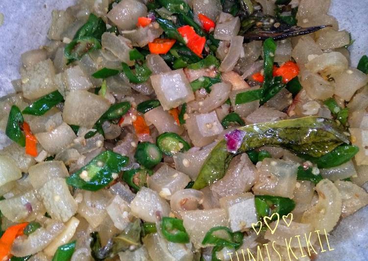 Tumis Kikil Cabai Hijau