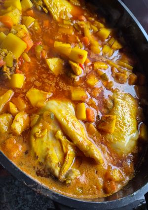 Une photo de Couscous royal en cocotte