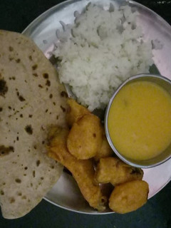 A picture of Dal chawal.