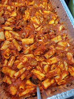 A picture of Grandma's Rigatoni.