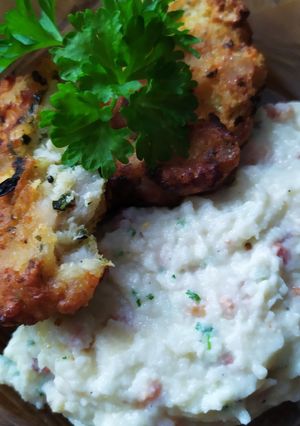 Keto "krumplipüré" recept fotója