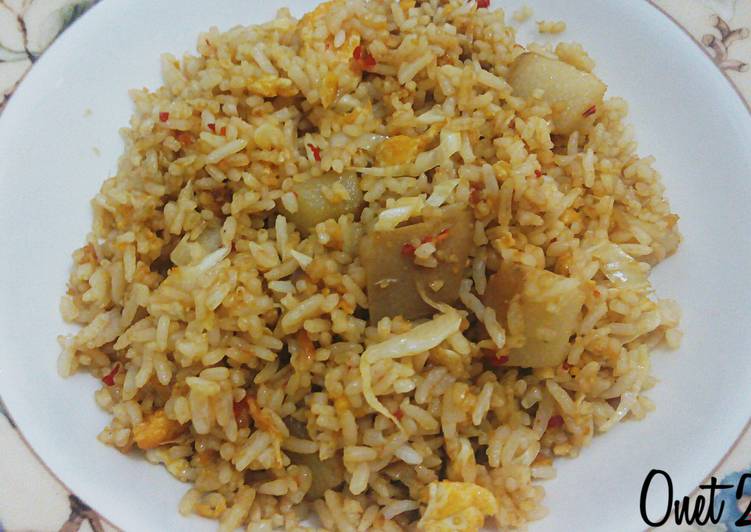 Bagaimana meracik Nasi Goreng Kikil, Lezat Sekali