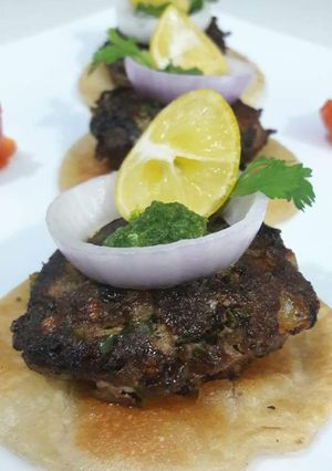 A picture of 🍘🍀🍘🍀Kachay Qeema k kabab🍘🍀🍘🍀  #KokabandCookpad.