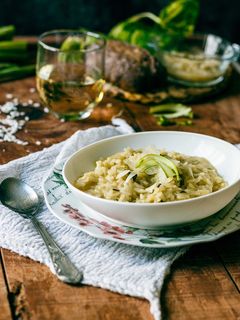 Una foto de Risotto de espárragos