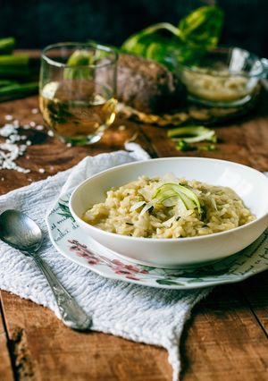Una foto de Risotto de espárragos
