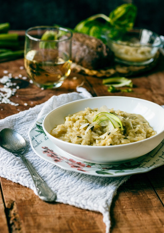 Una foto de Risotto de espárragos