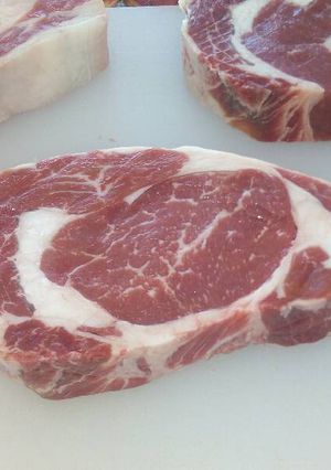 Una foto de Rib eye al horno