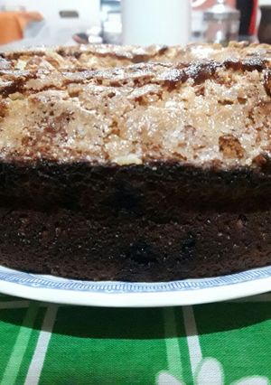 Una foto de Budín de banana y chocolate 😋🍌🍫