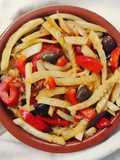 Spadellata di finocchi e peperoni rossi