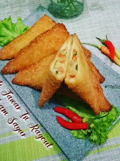 Foto resep 23. Roti Tawar Isi Ragout Ayam Sayur
