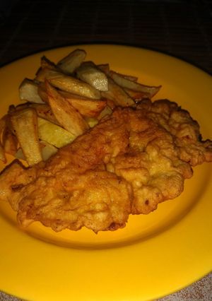 Burgonyás bundában sült sertéshús recept fotója