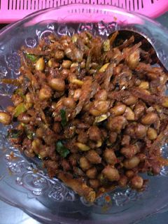 Foto resep Teri kacang pedas