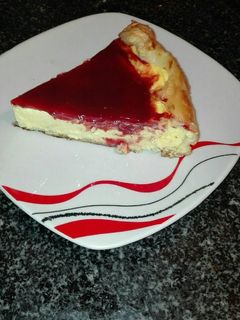 Una foto de Flan de queso con chocolate blanco en hojaldre en la olla GM g